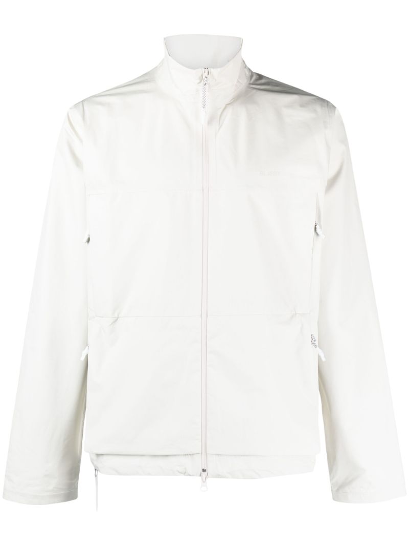 White Linge Zip-up Lightweight Jacket
