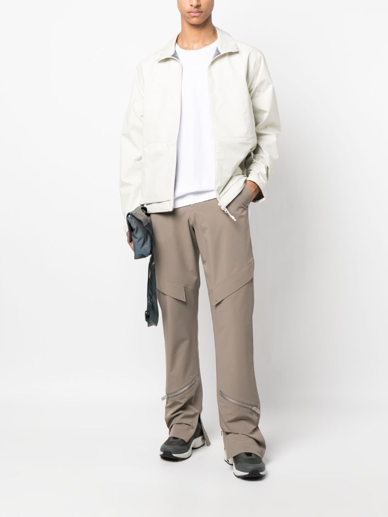 White Linge Zip-up Lightweight Jacket