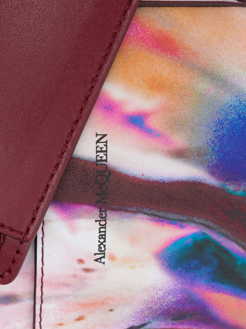 Red Solarised Orchid Shoulder Bag