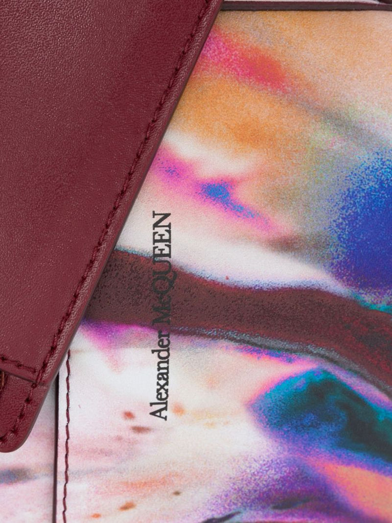 Red Solarised Orchid Shoulder Bag