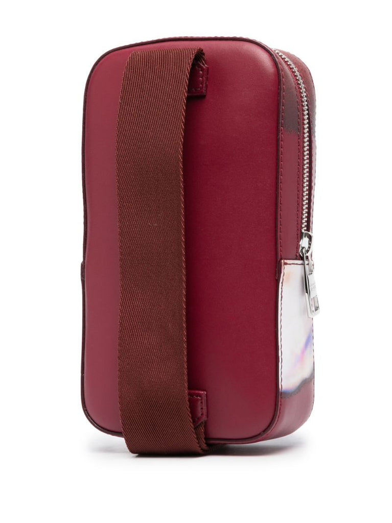 Red Solarised Orchid Shoulder Bag