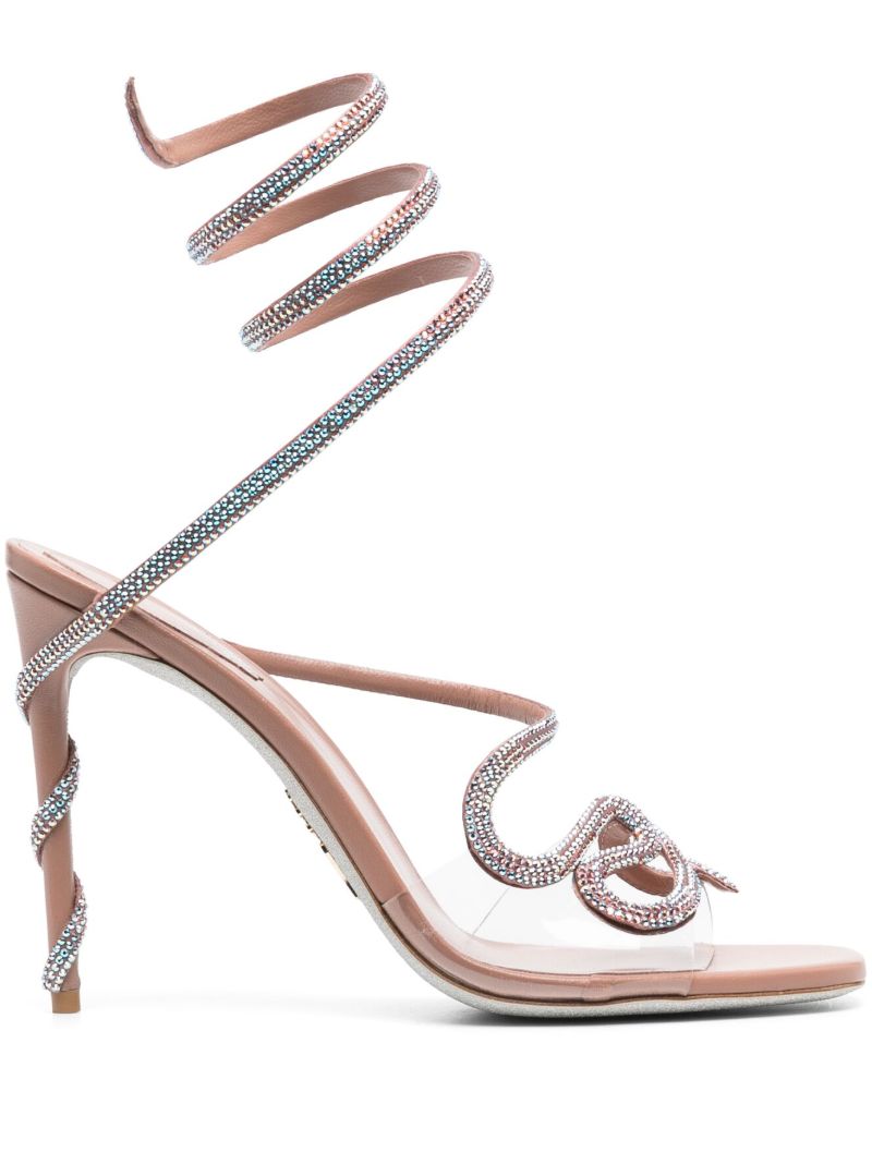 Pink Peggy 105 Crystal-embellished Sandals