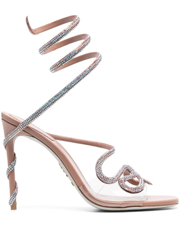 Pink Peggy 105 Crystal-embellished Sandals