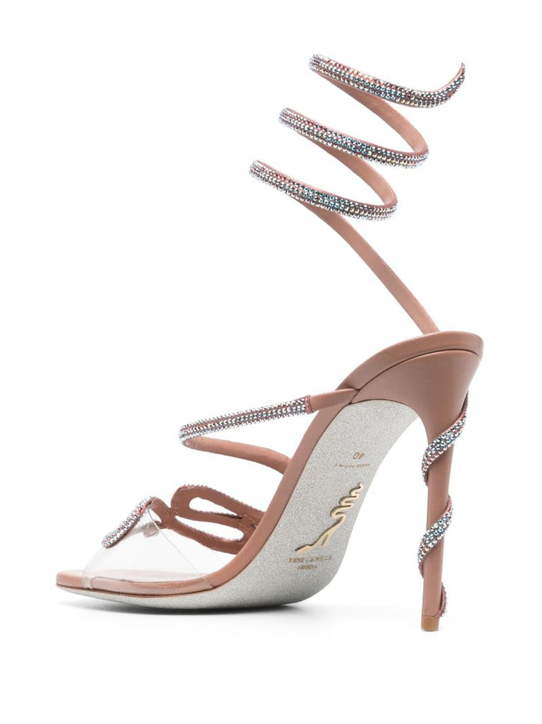 Pink Peggy 105 Crystal-embellished Sandals