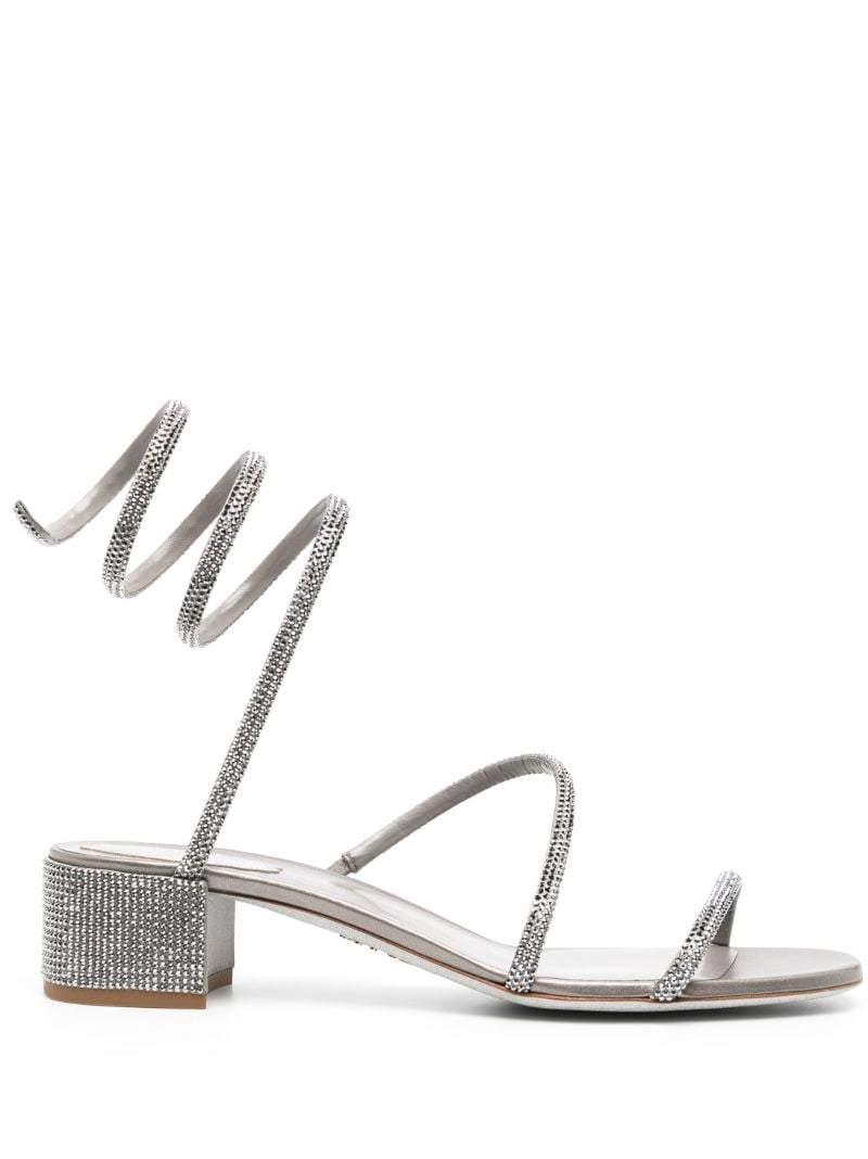 Grey Cleo 35 Leather Sandals