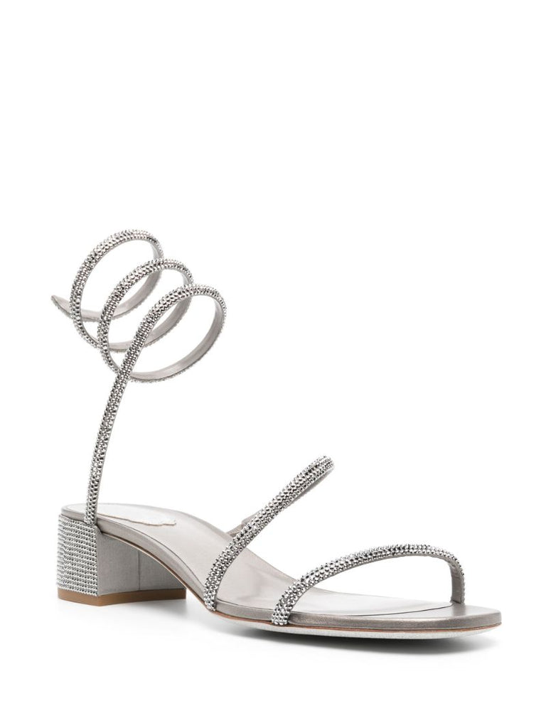 Grey Cleo 35 Leather Sandals