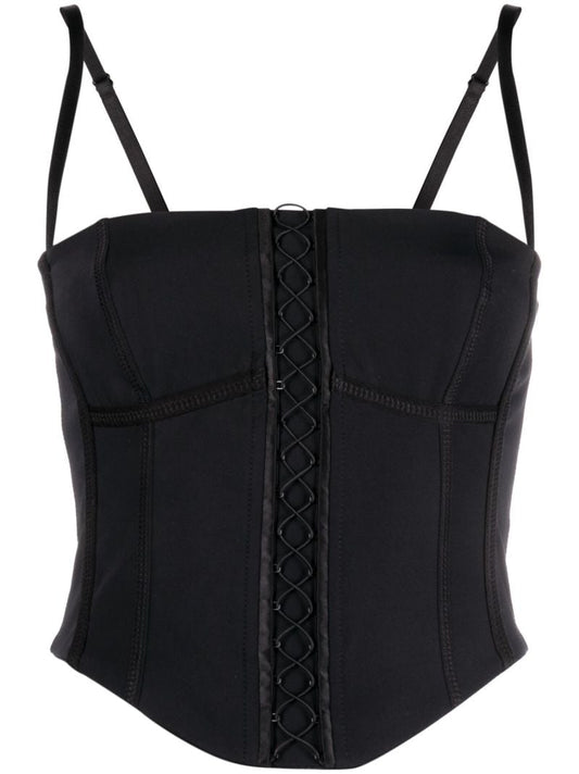 Black Lara Boned Corset Top