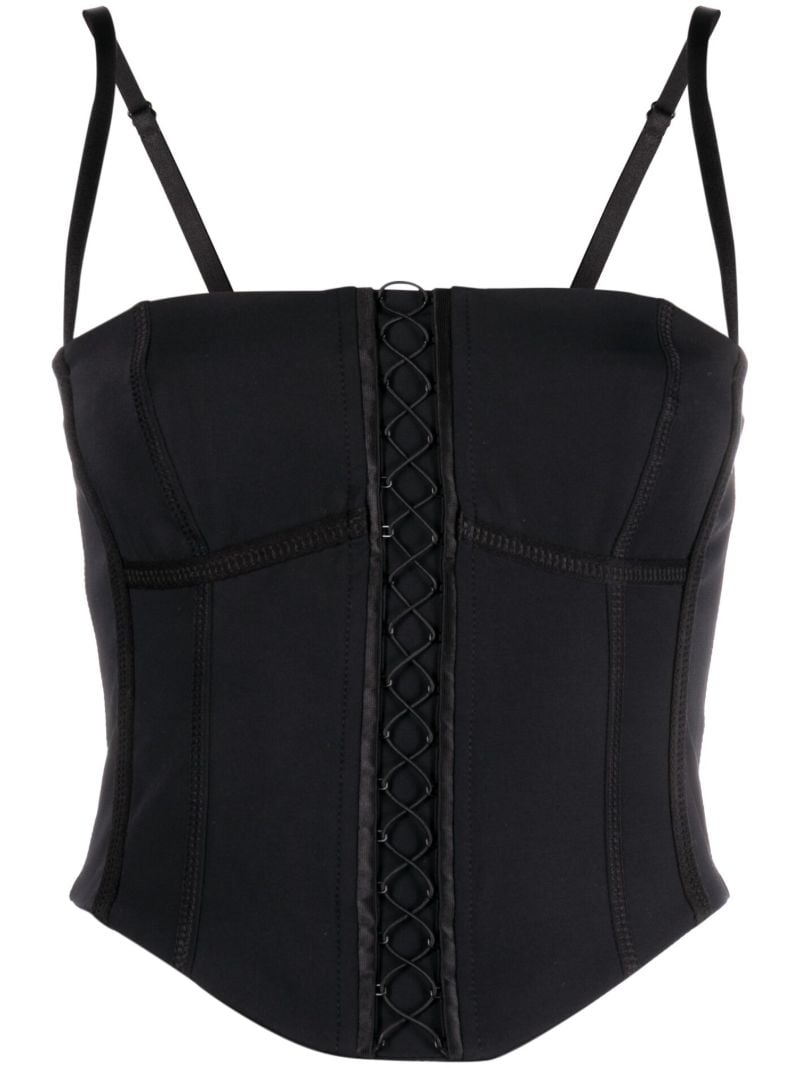 Black Lara Boned Corset Top