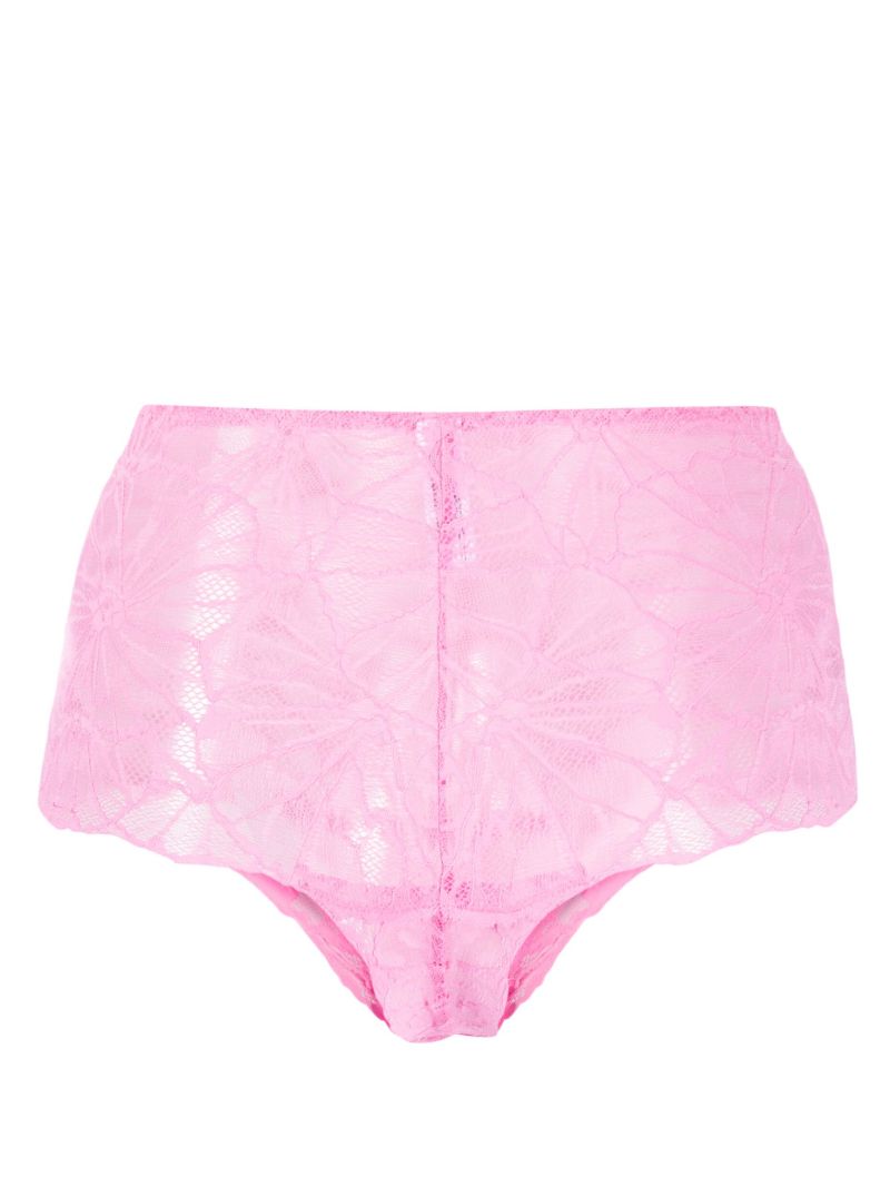 Pink Vita Graphic Lace High Waist Briefs