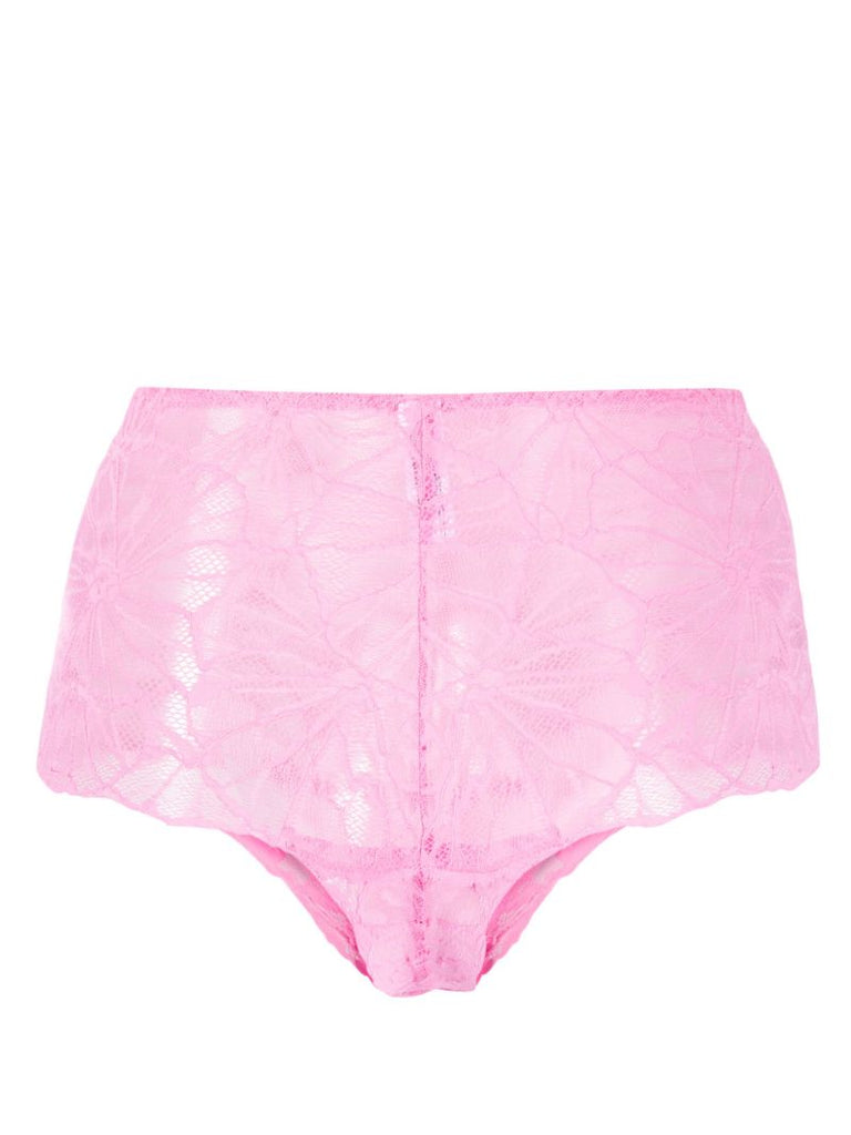 Pink Vita Graphic Lace High Waist Briefs