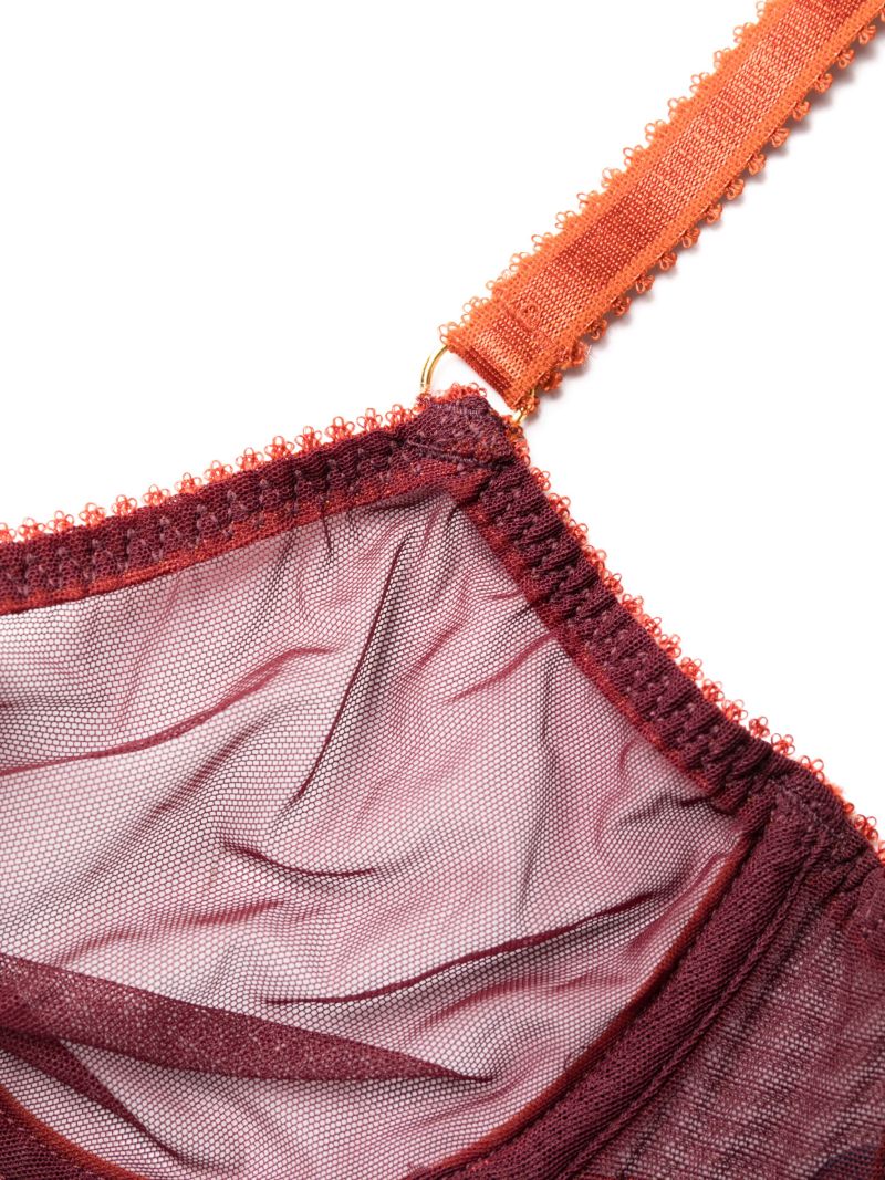 Red Rumi Tulle Underwired Bra