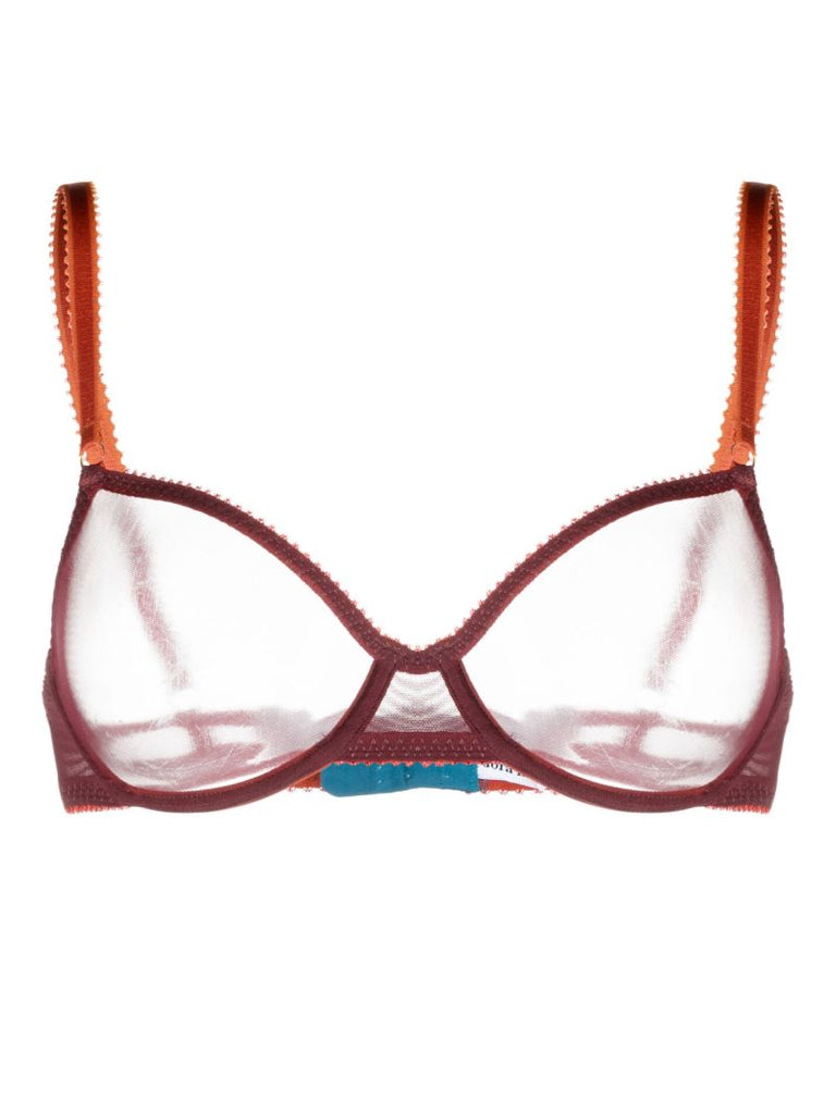 Red Rumi Tulle Underwired Bra