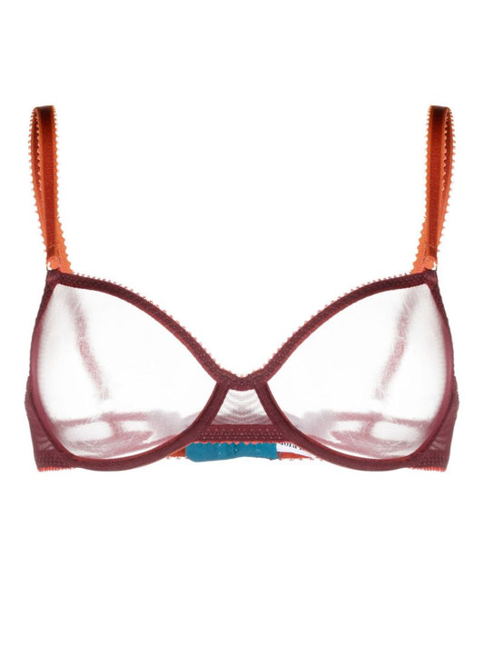 Red Rumi Tulle Underwired Bra