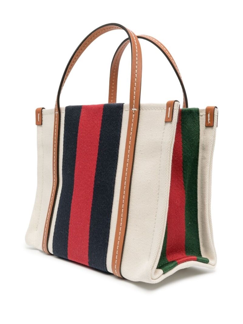 White Mini Interlocking G Tote Bag