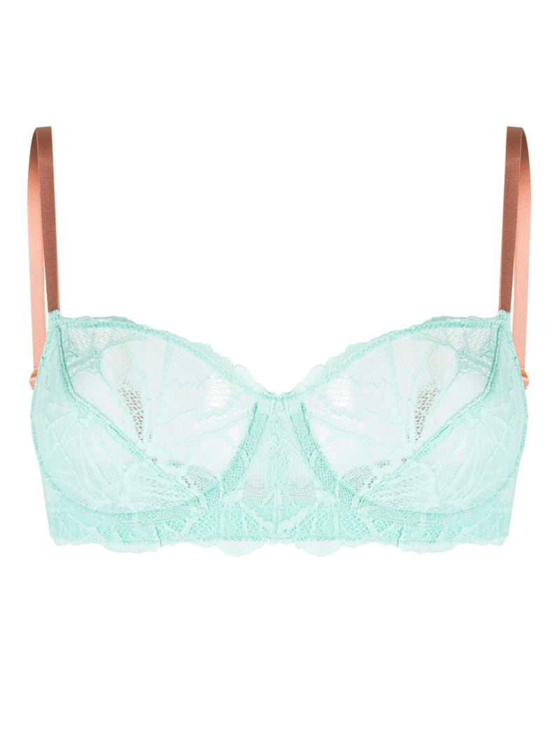 Green Sierra Graphic Lace Underwired Bra