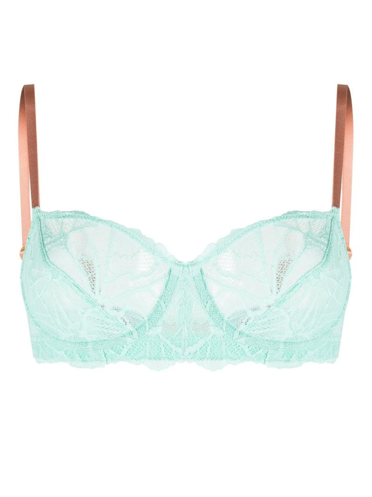 Green Sierra Graphic Lace Underwired Bra