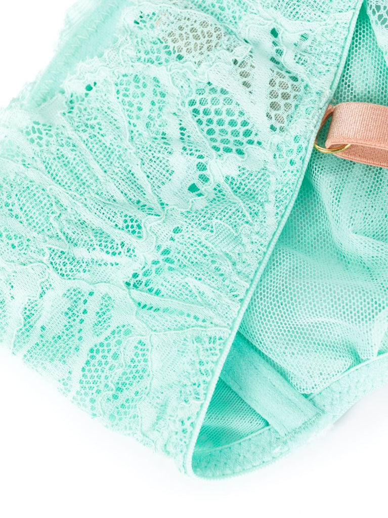 Green Sierra Graphic Lace Underwired Bra