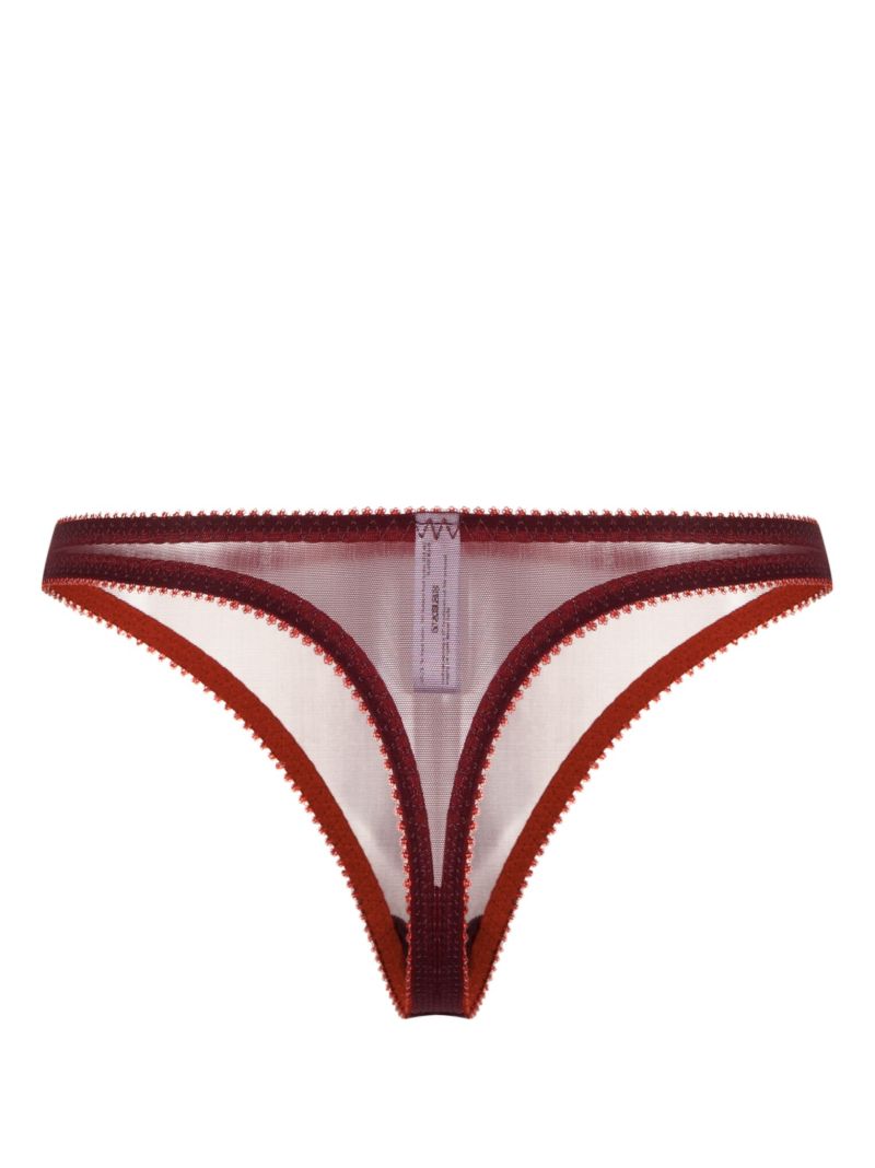 Red Ruma Tulle Thong