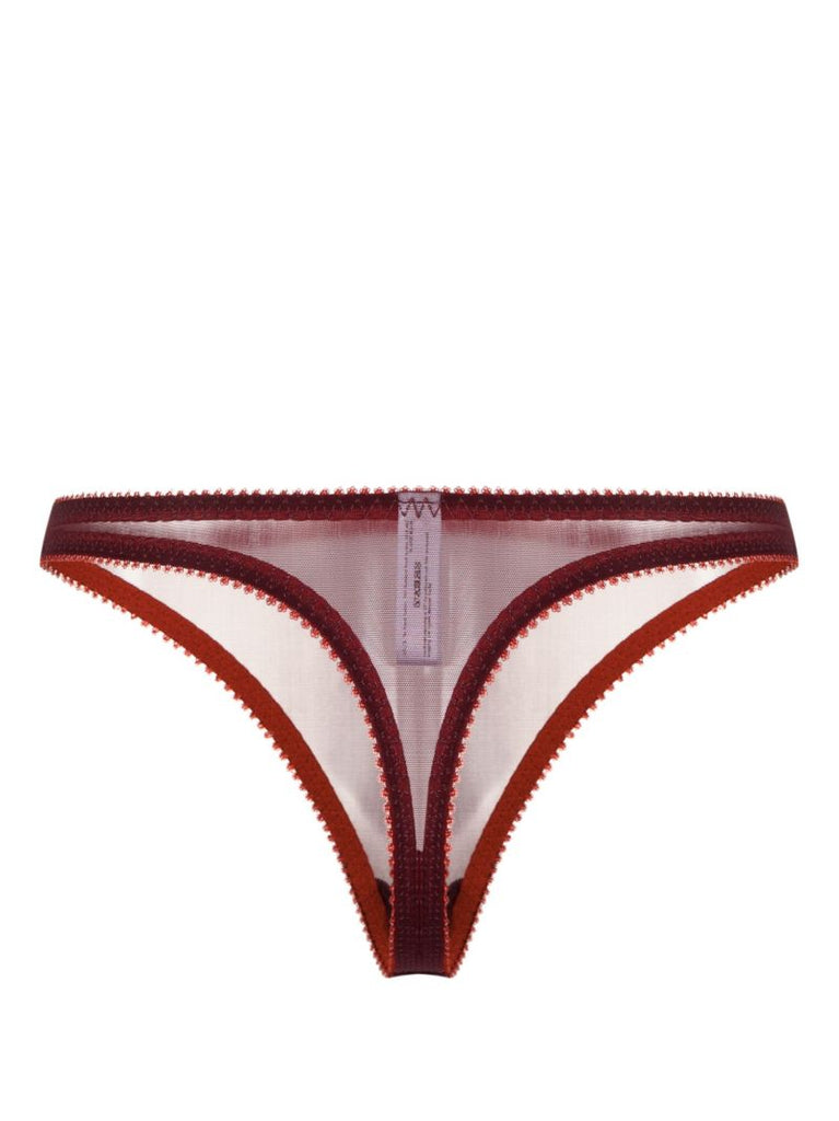 Red Ruma Tulle Thong