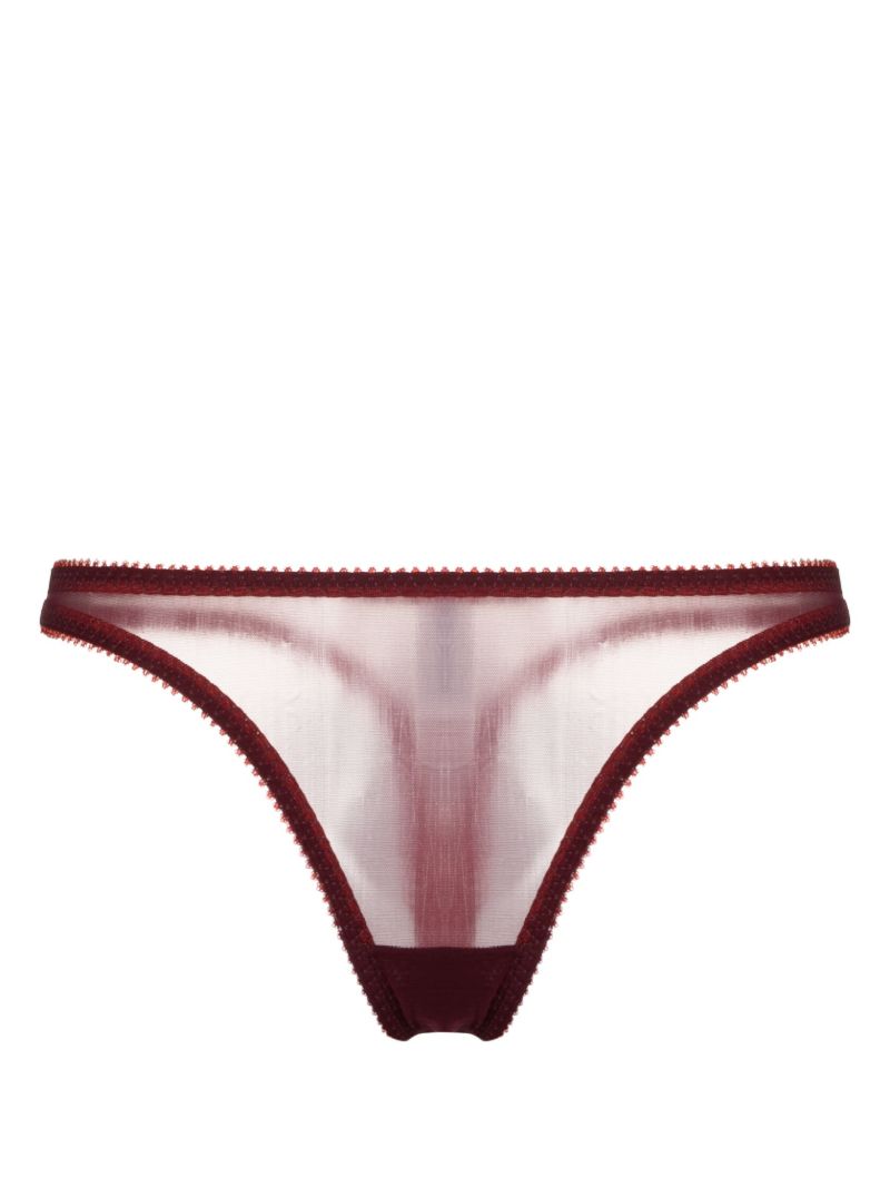 Red Ruma Tulle Thong