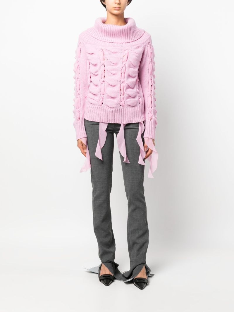 Pink Maglia Chunky Knit Sweater