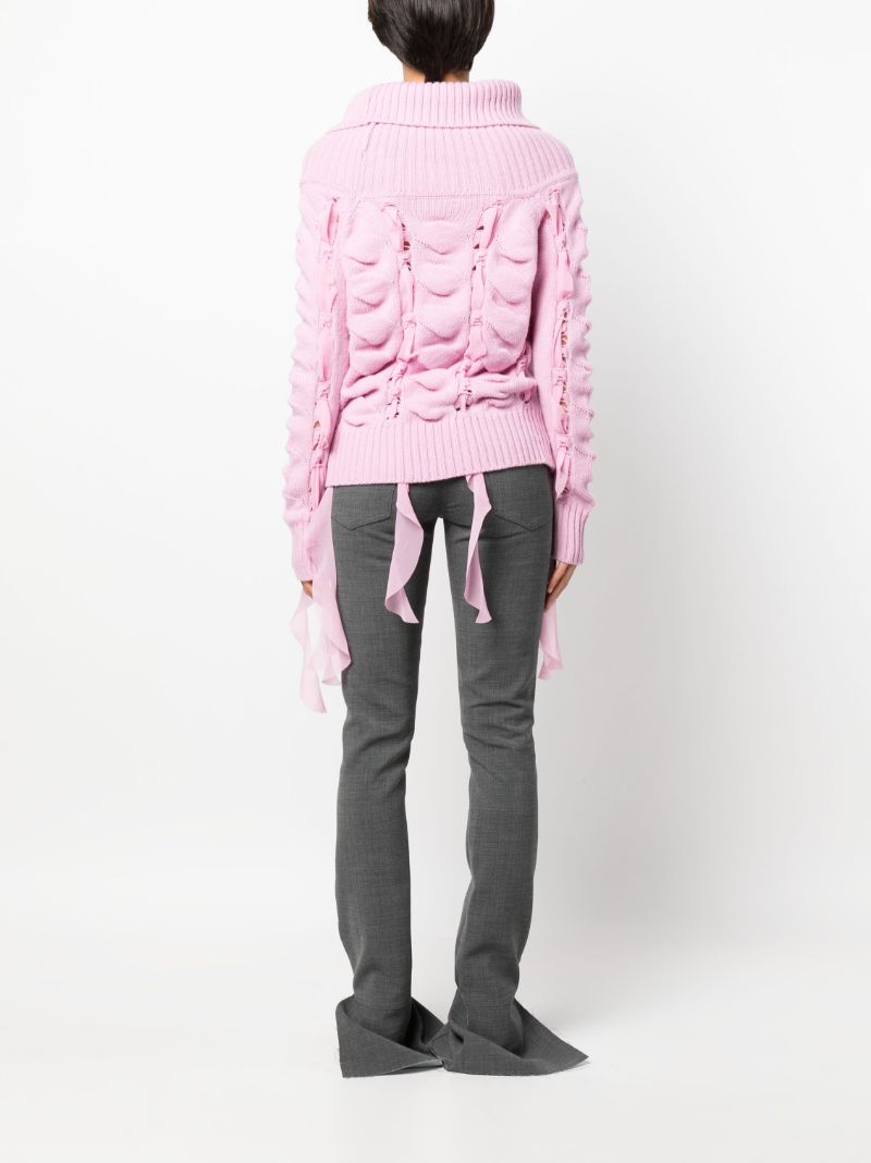 Pink Maglia Chunky Knit Sweater