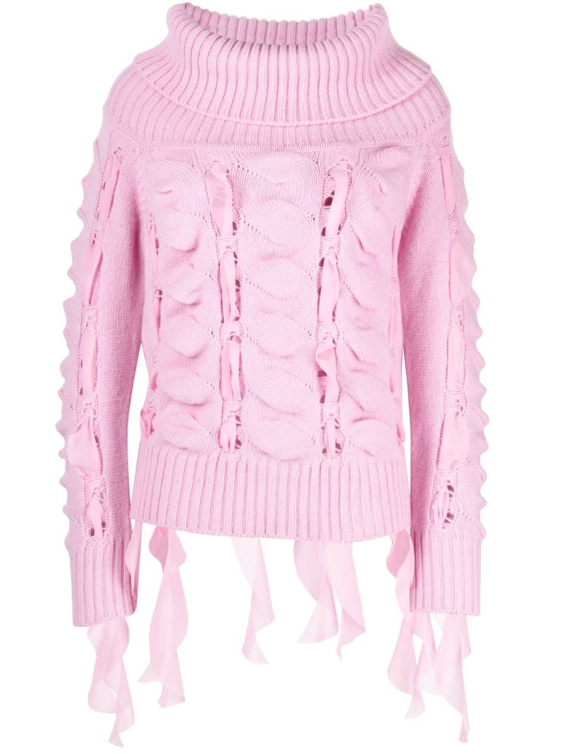 Pink Maglia Chunky Knit Sweater