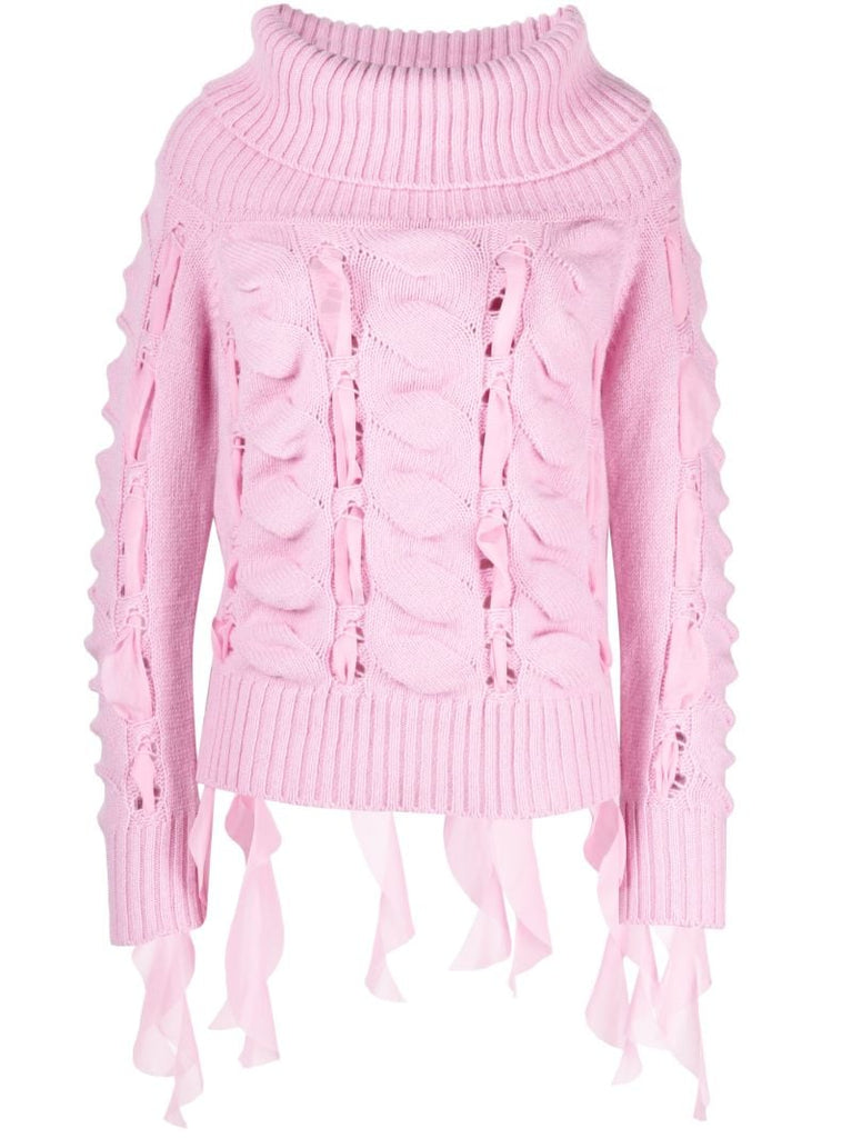 Pink Maglia Chunky Knit Sweater