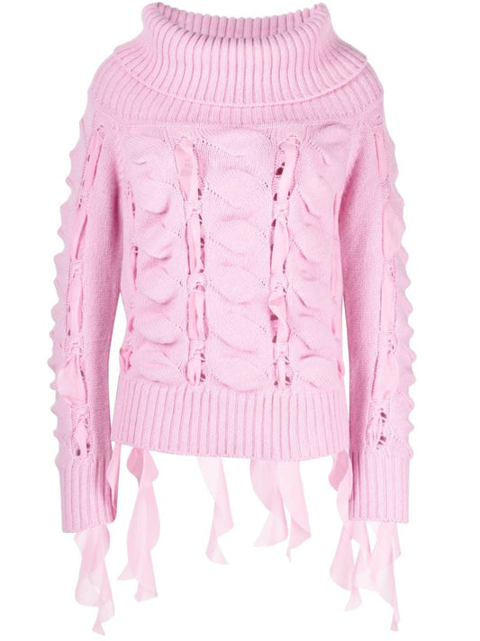 Pink Maglia Chunky Knit Sweater