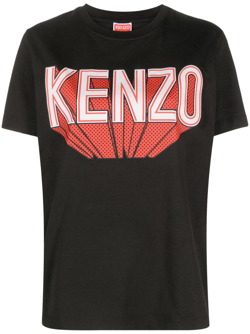 Black Logo-print Cotton T-shirt