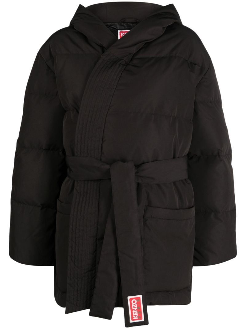 Black Belted Wrap Jacket