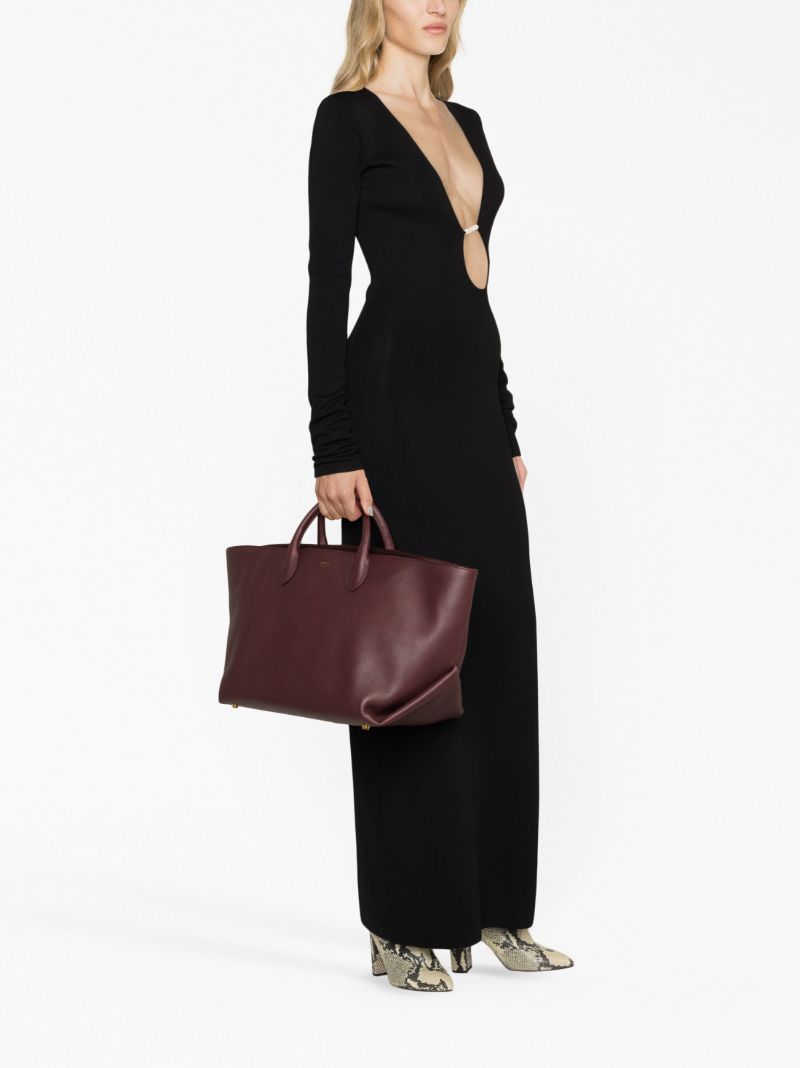 Brown Amelia Medium Leather Tote Bag