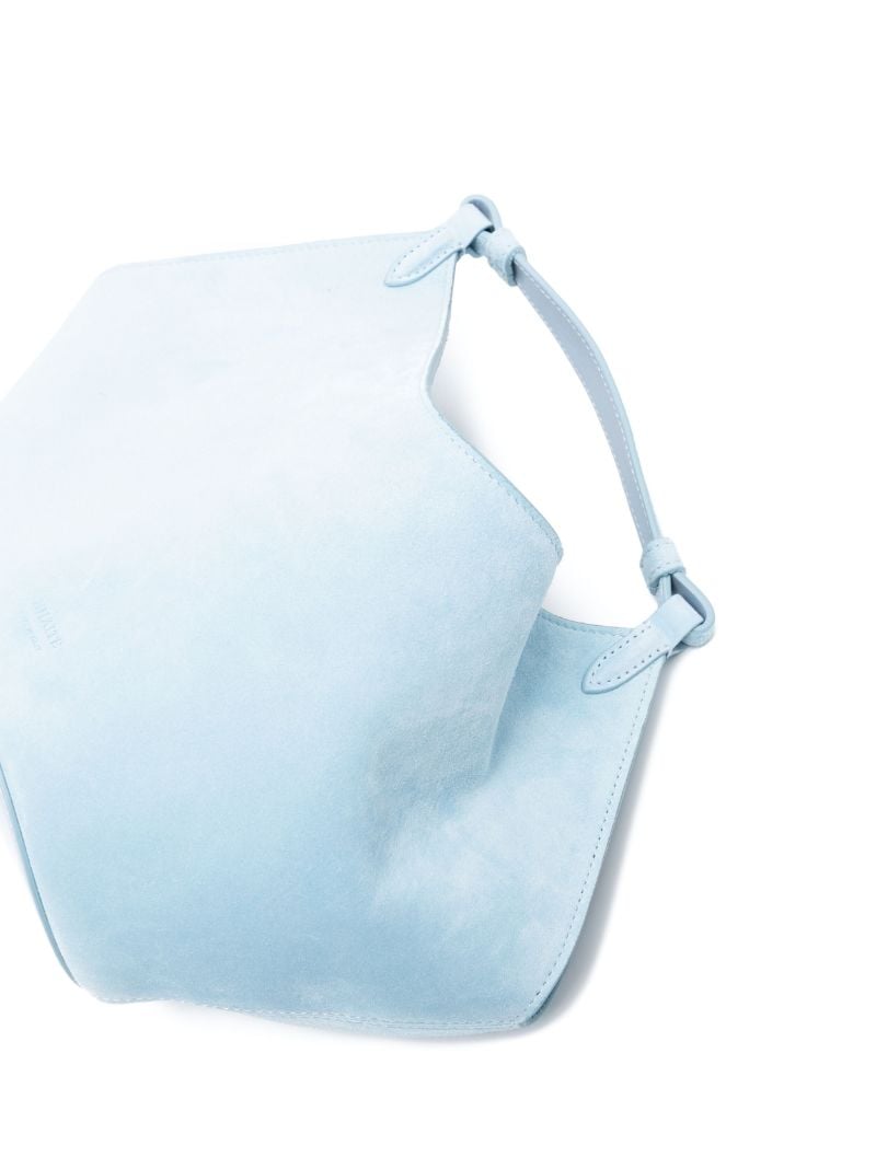 Blue the Mini Lotus Suede Tote Bag