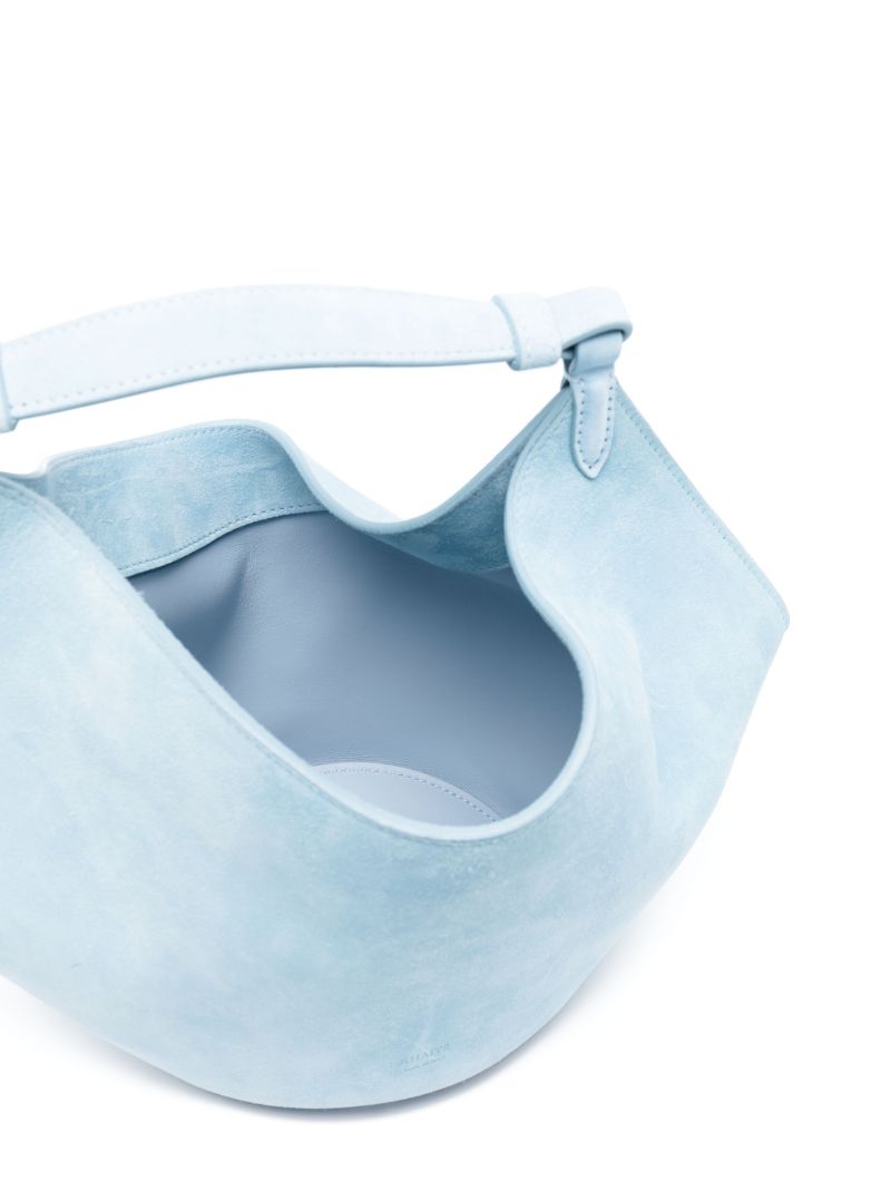 Blue the Mini Lotus Suede Tote Bag