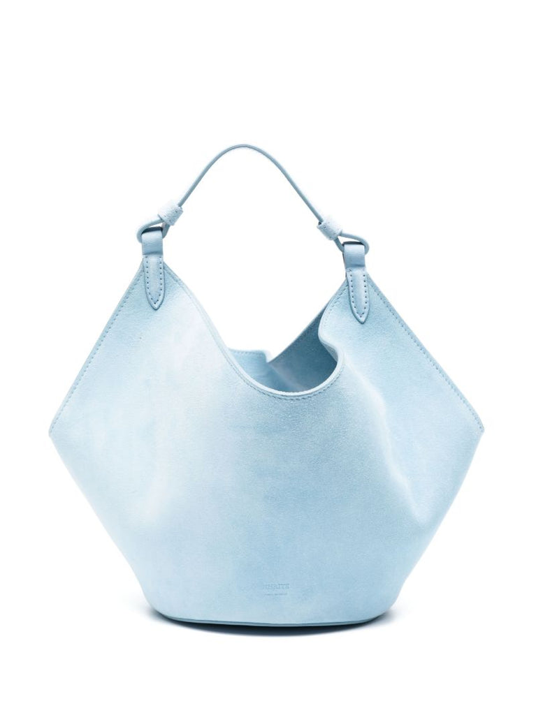 Blue the Mini Lotus Suede Tote Bag