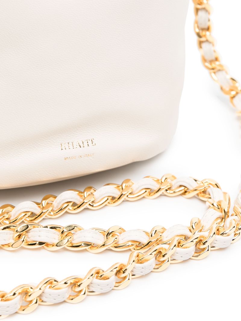 Neutral the Small Aria Leather Bucket Bag