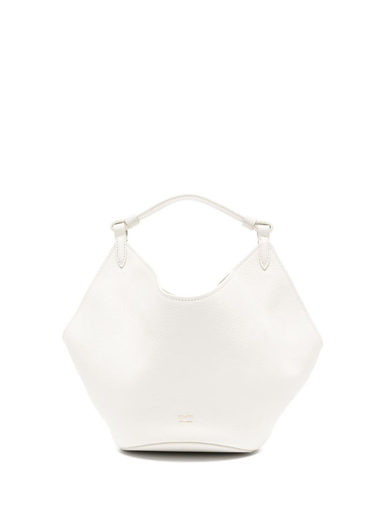 White Mini Lotus Tote Bag