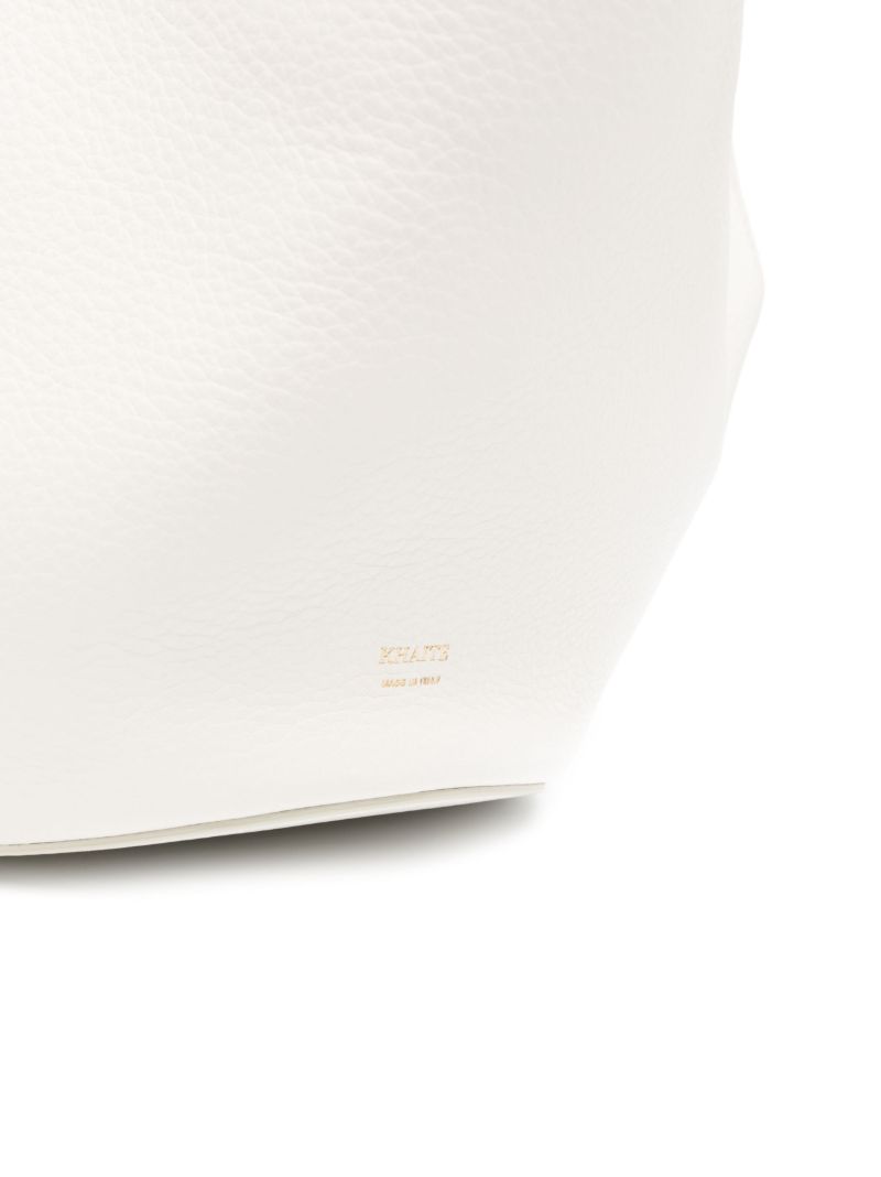 White Mini Lotus Tote Bag
