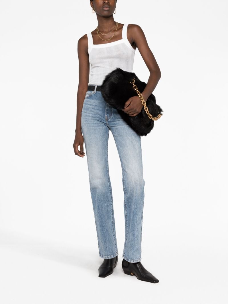 Black the Clara Shearling Shoulder Bag