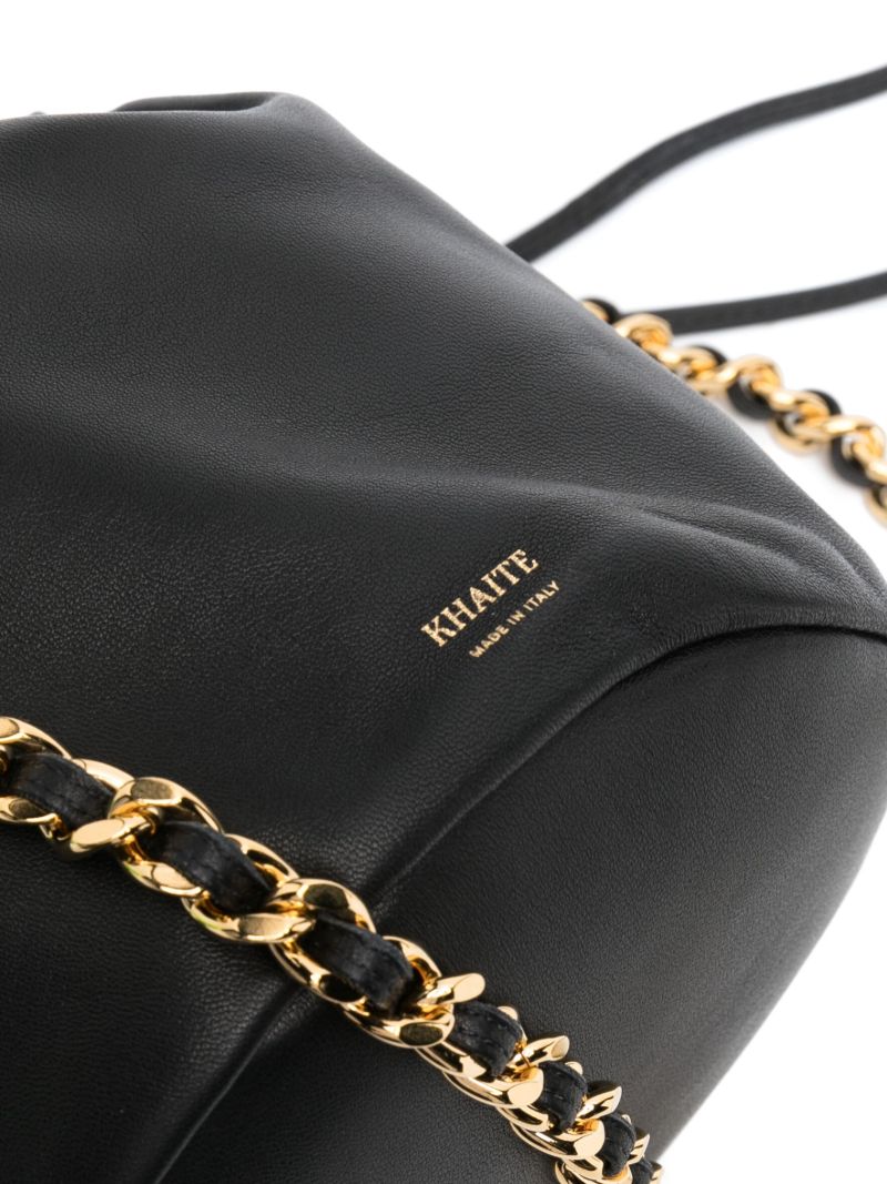 Black the Small Aria Leather Bucket Bag