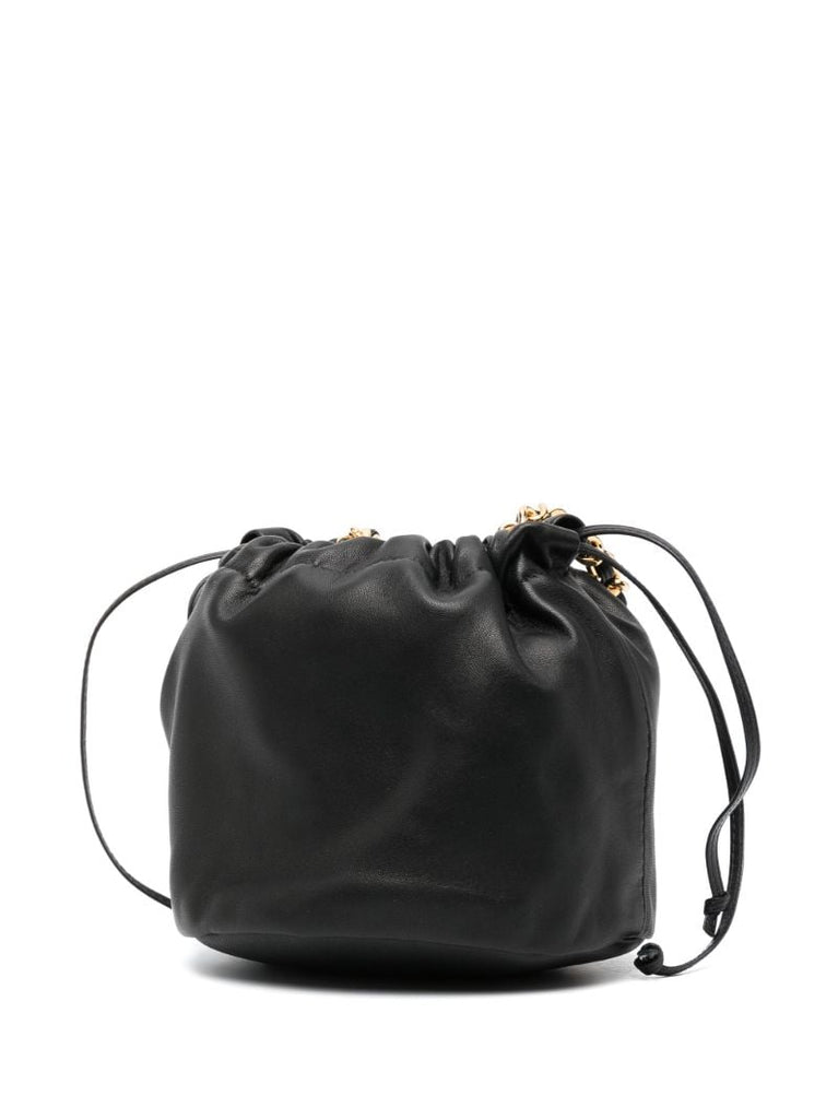Black the Small Aria Leather Bucket Bag