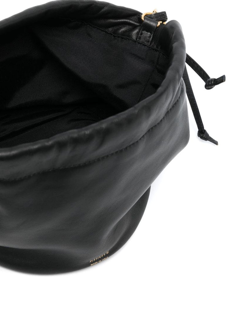 Black the Small Aria Leather Bucket Bag