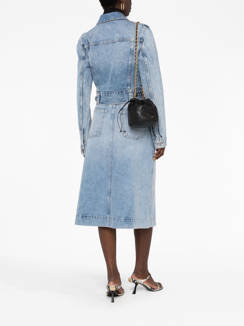 Black the Small Aria Leather Bucket Bag