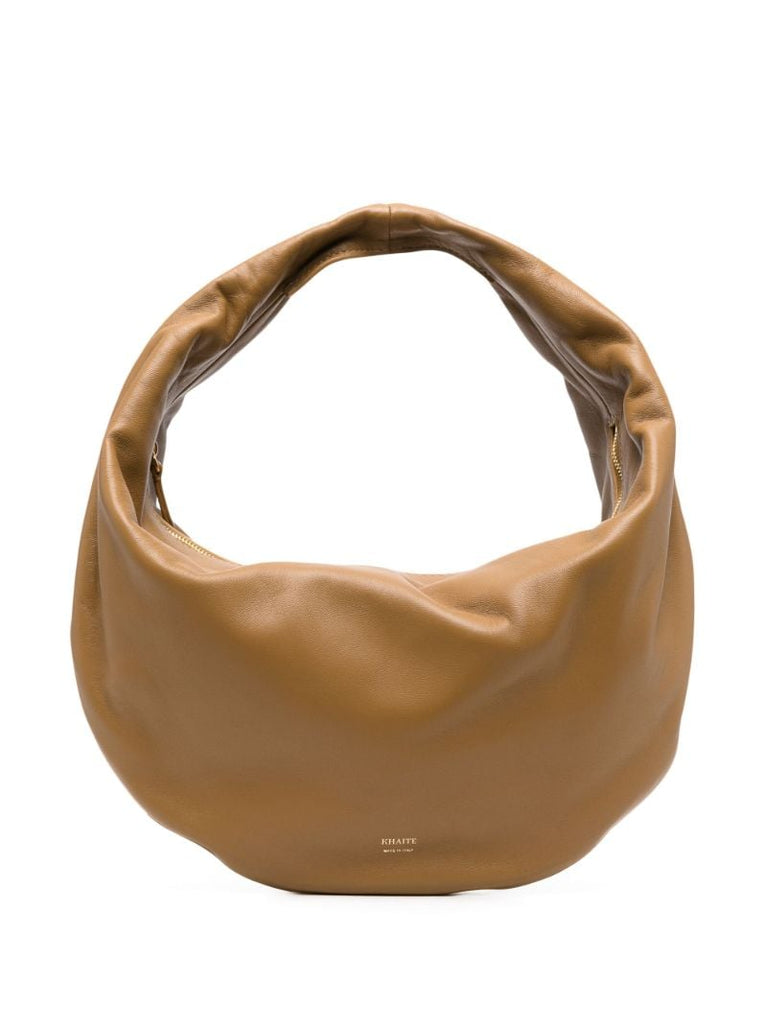 Brown Olivia Medium Leather Shoulder Bag