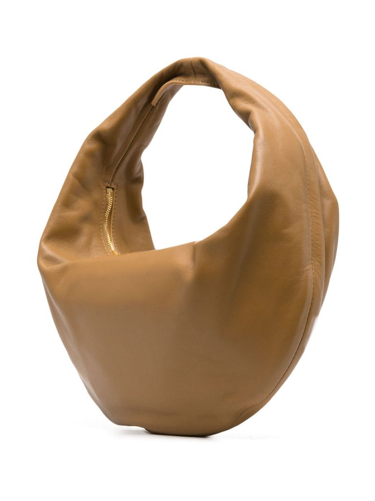 Brown Olivia Medium Leather Shoulder Bag