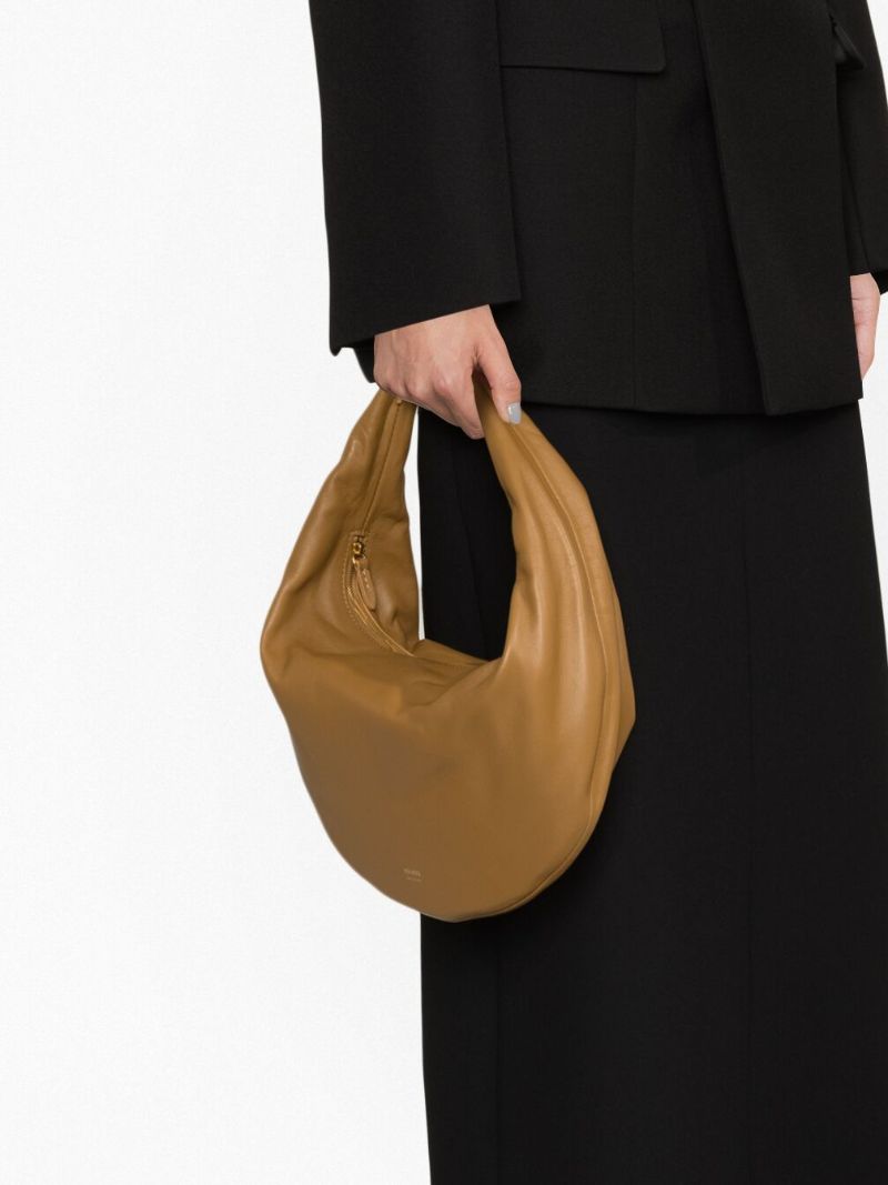 Brown Olivia Medium Leather Shoulder Bag