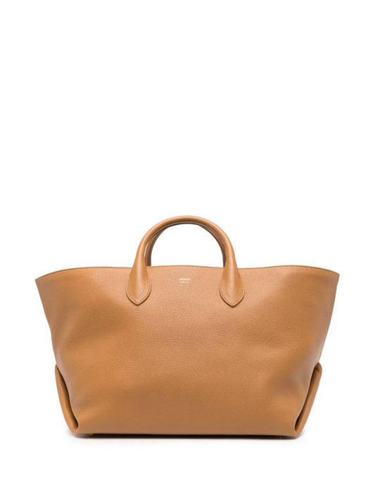Brown the Medium Amelia Leather Tote Bag