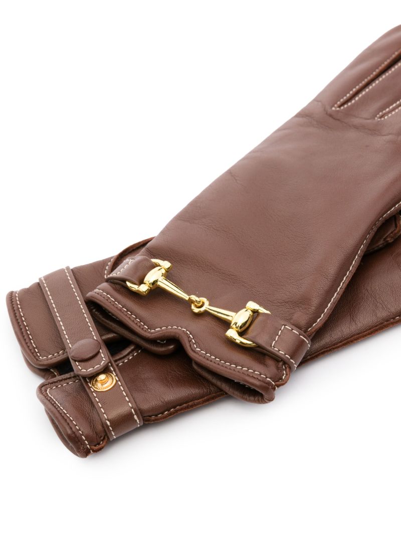 Brown Greco Leather Gloves