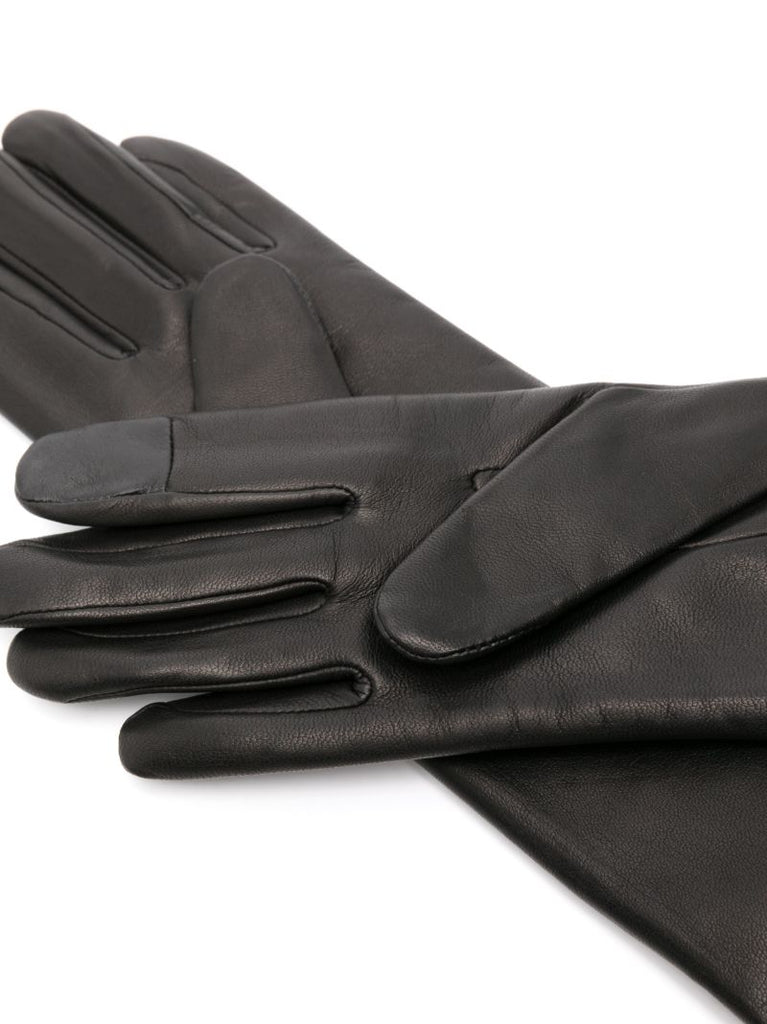 Black Christina Leather Gloves