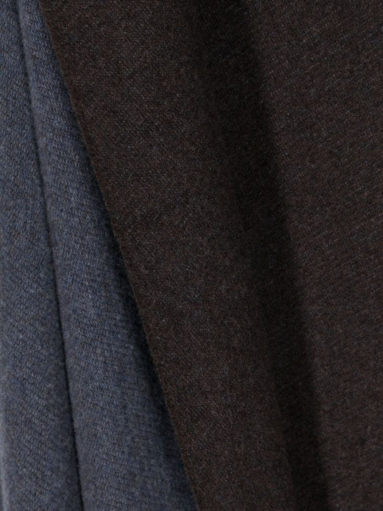 Brown Logo-jacquard Wool Scarf